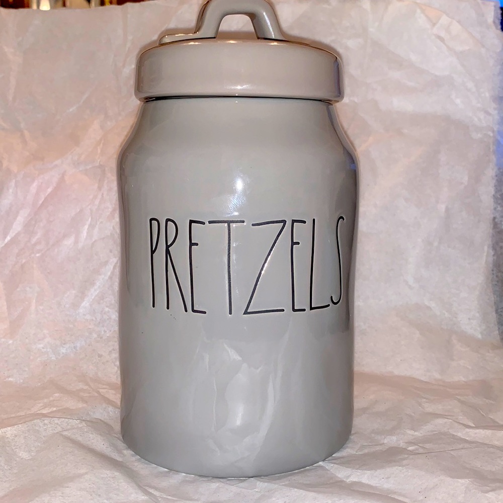 Rae Dunn, “PRETZELS” canister